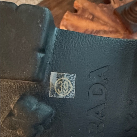 Faux Prada Glossy Black Womens Platform Slip-On Loafers 39 - Picture 6 of 6